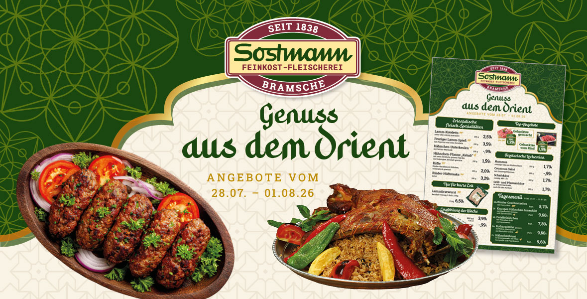 Genuss aus dem Orient bei Sostmann